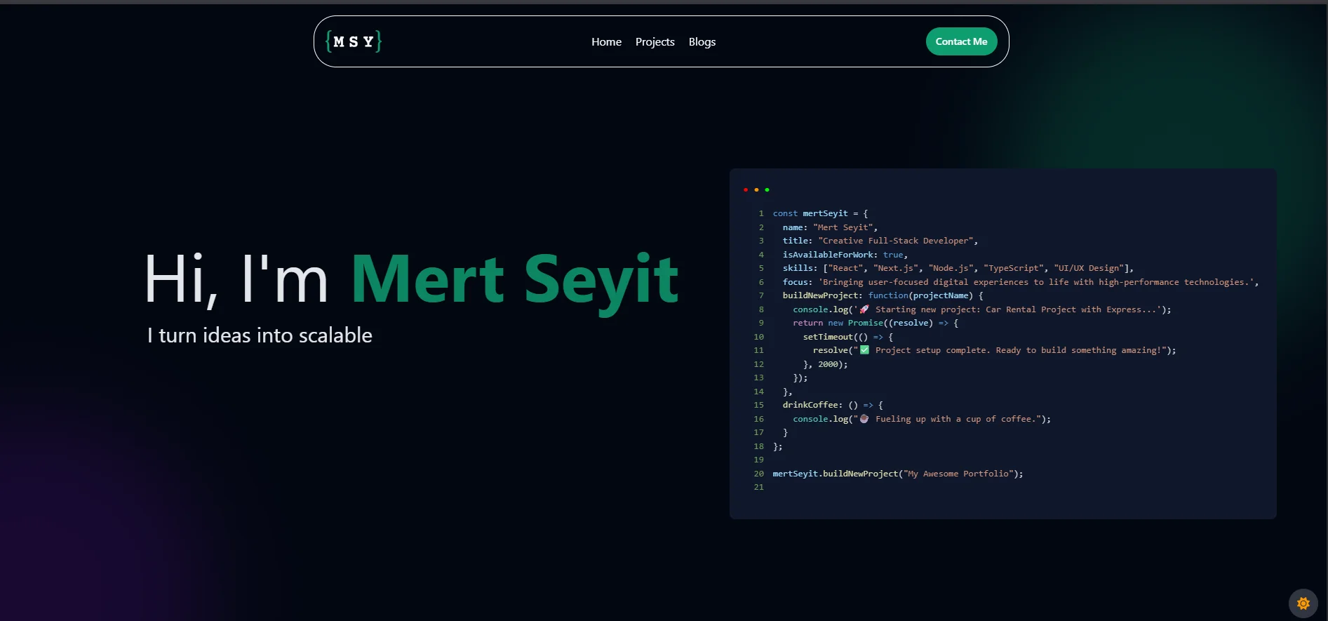 Project 1. nextjs page